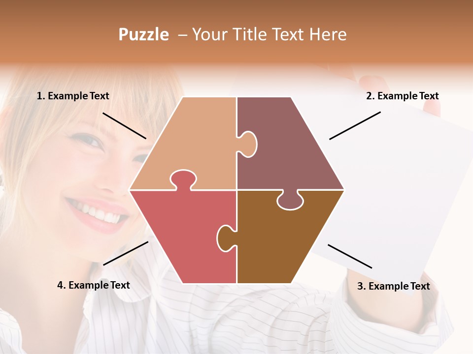 Caucasian Display Pretty PowerPoint Template