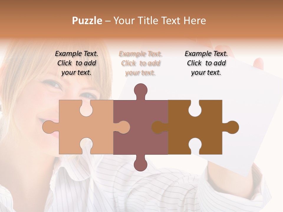 Caucasian Display Pretty PowerPoint Template