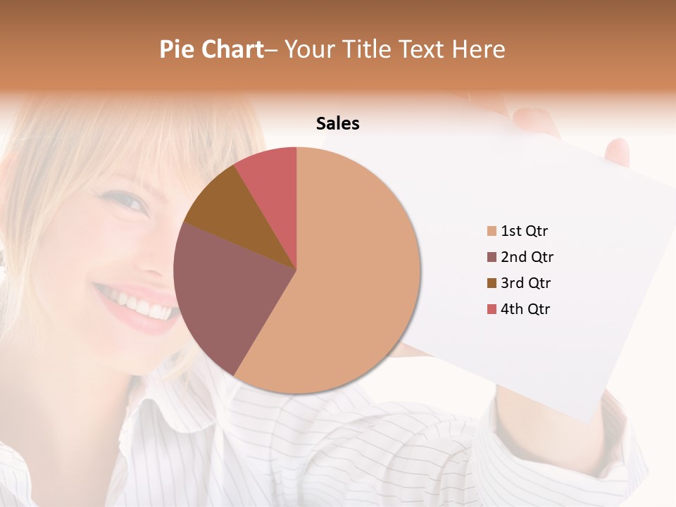 Caucasian Display Pretty PowerPoint Template