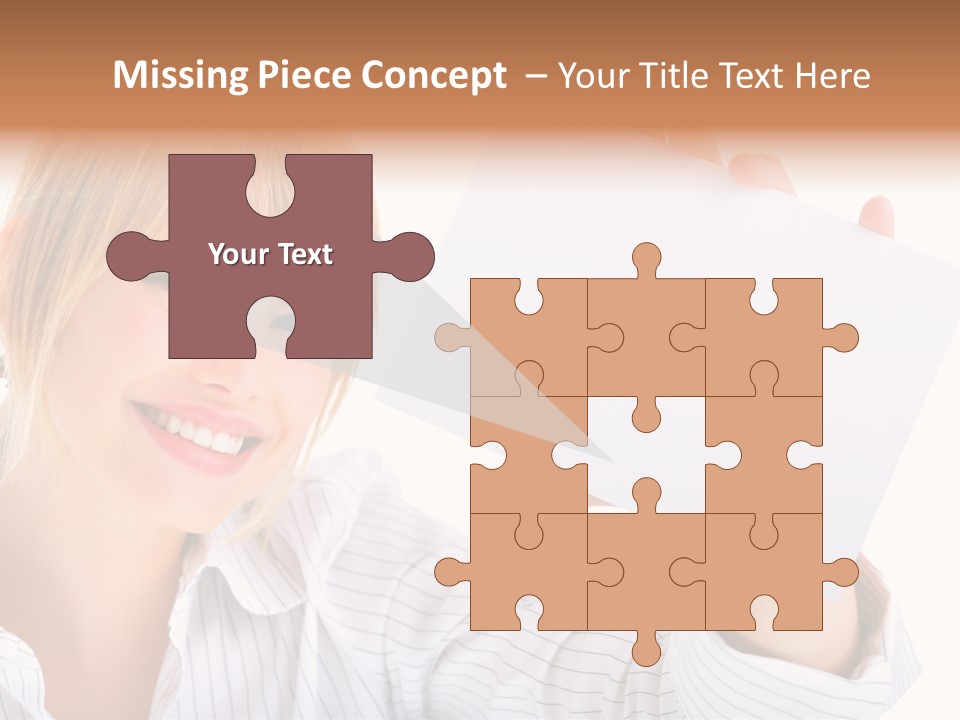 Caucasian Display Pretty PowerPoint Template