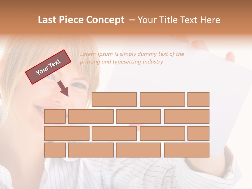 Caucasian Display Pretty PowerPoint Template