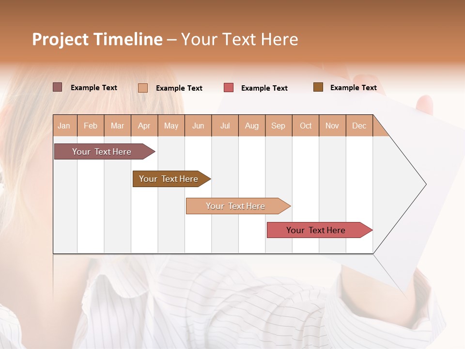 Caucasian Display Pretty PowerPoint Template
