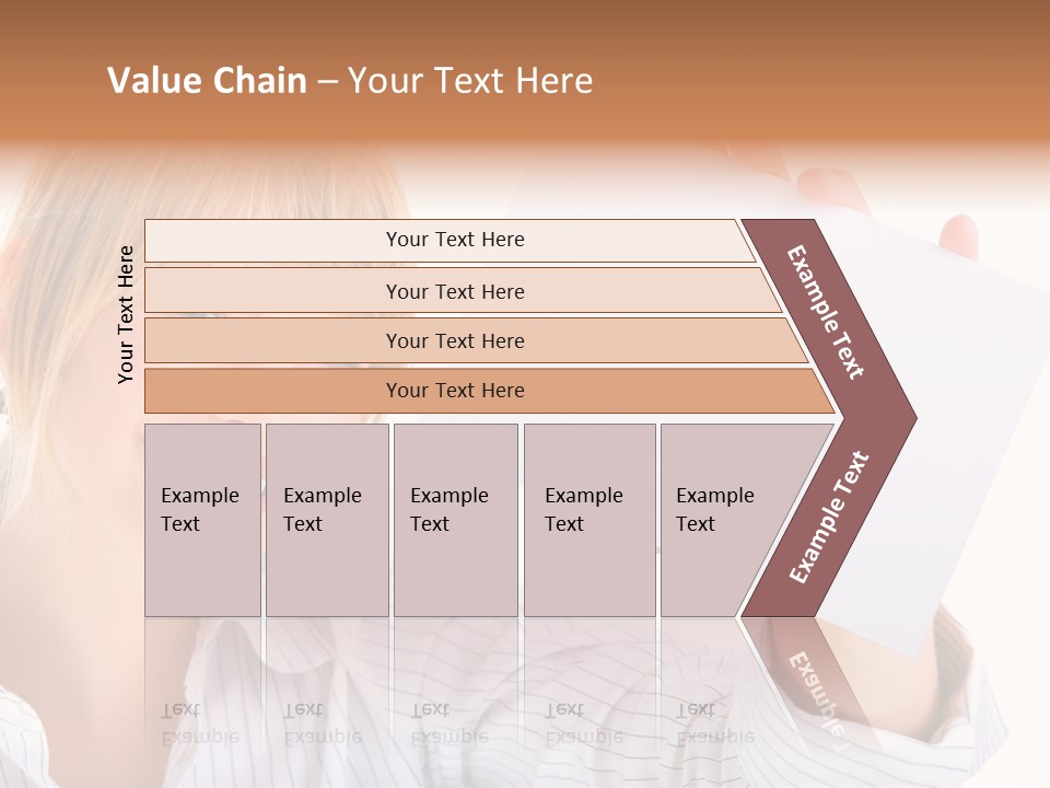 Caucasian Display Pretty PowerPoint Template