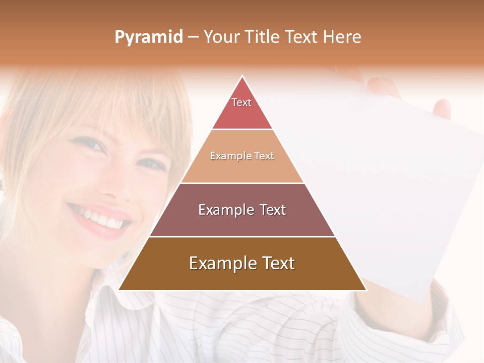 Caucasian Display Pretty PowerPoint Template