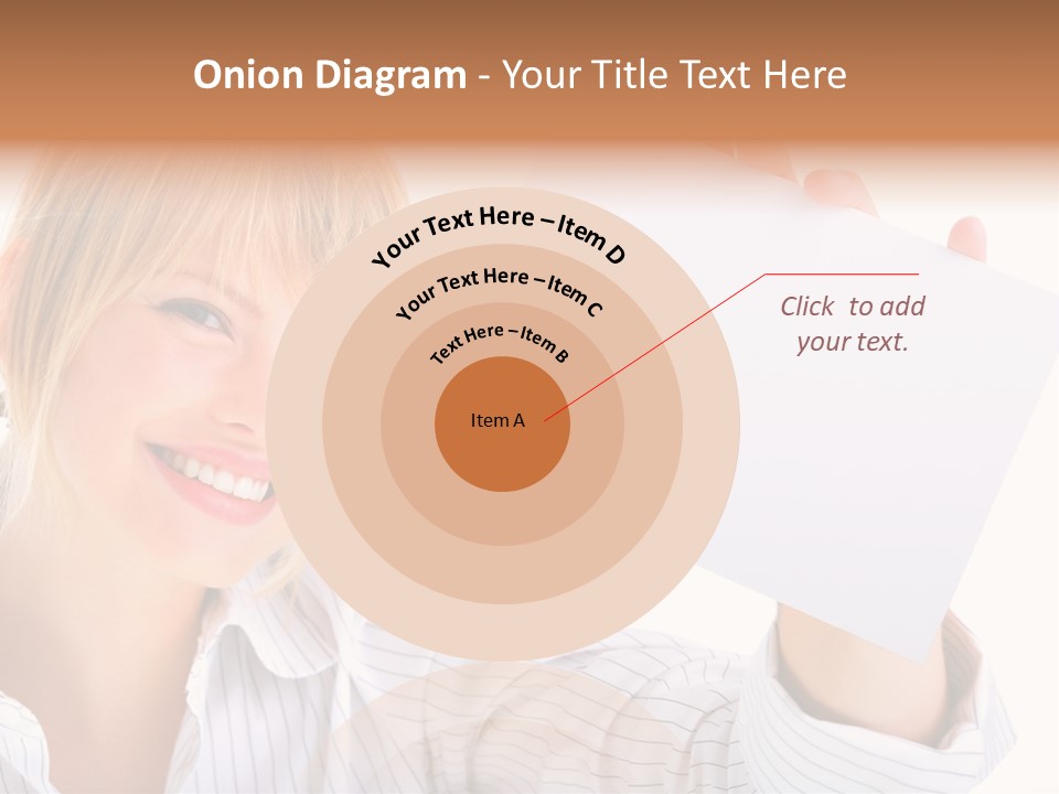 Caucasian Display Pretty PowerPoint Template