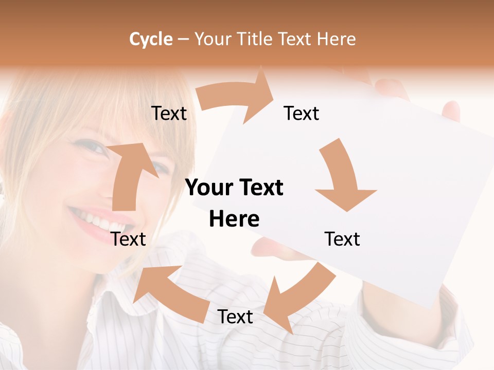 Caucasian Display Pretty PowerPoint Template