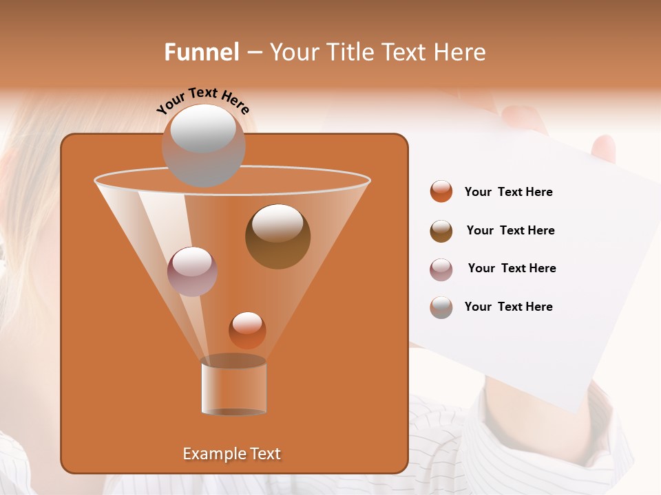 Caucasian Display Pretty PowerPoint Template