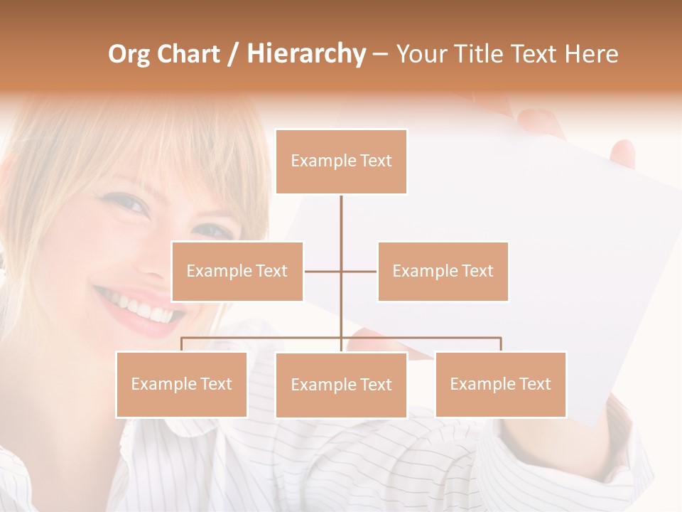 Caucasian Display Pretty PowerPoint Template