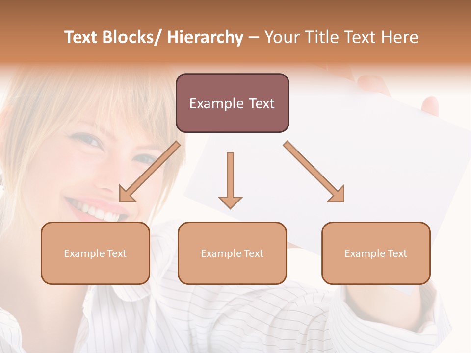Caucasian Display Pretty PowerPoint Template