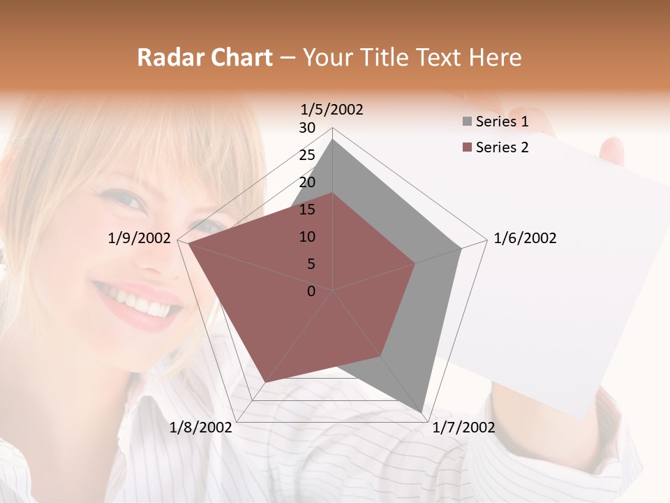 Caucasian Display Pretty PowerPoint Template