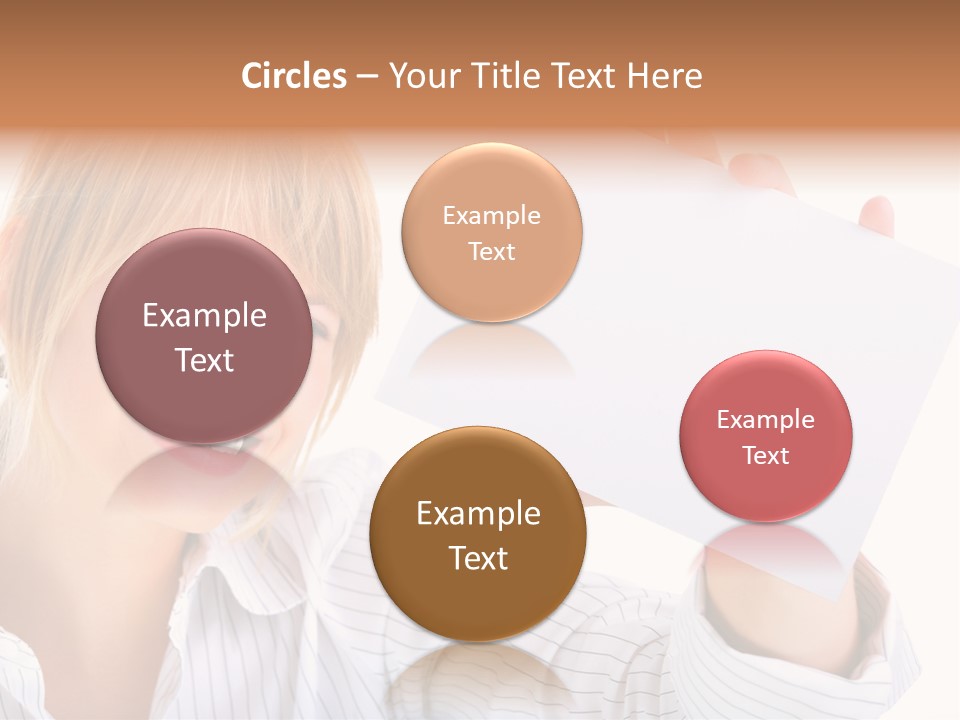 Caucasian Display Pretty PowerPoint Template
