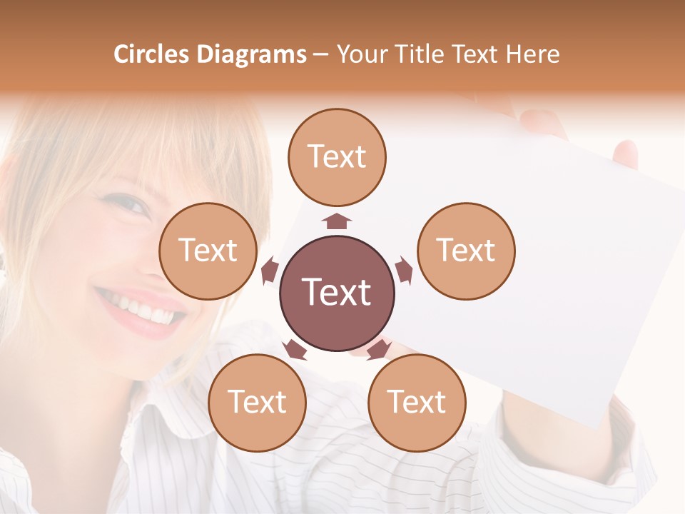 Caucasian Display Pretty PowerPoint Template