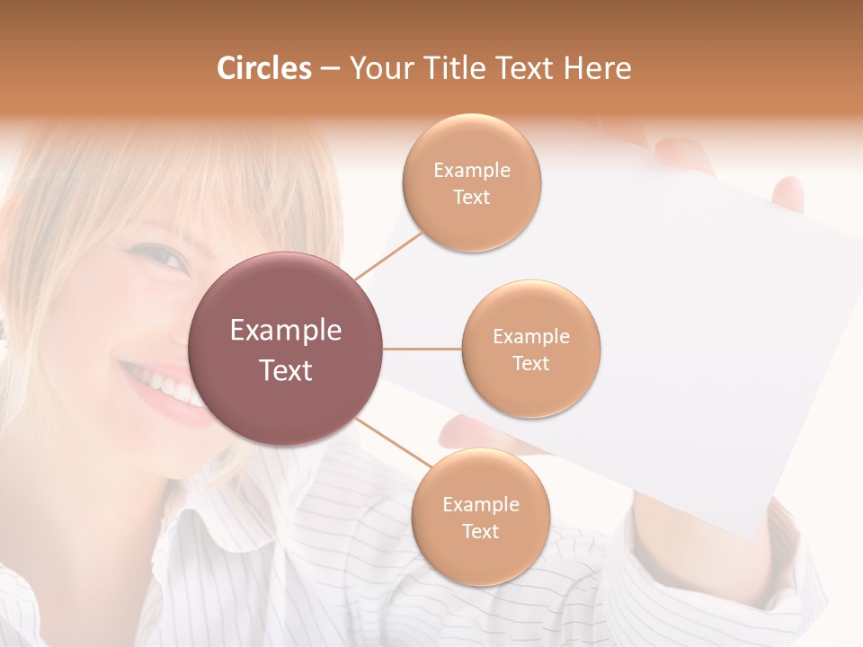 Caucasian Display Pretty PowerPoint Template