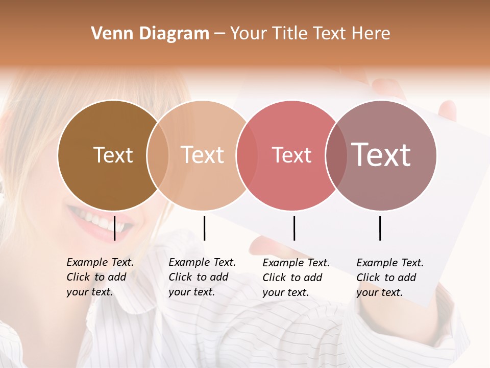 Caucasian Display Pretty PowerPoint Template