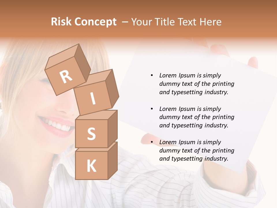 Caucasian Display Pretty PowerPoint Template