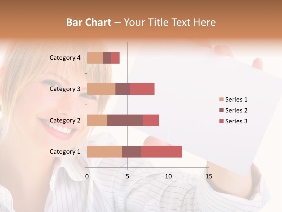 Caucasian Display Pretty PowerPoint Template