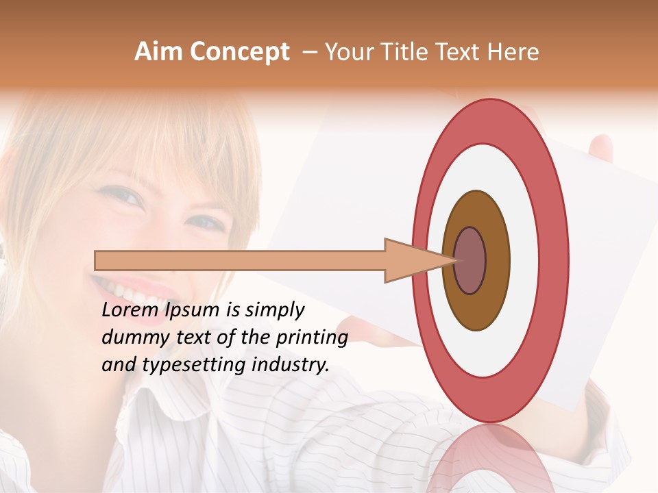 Caucasian Display Pretty PowerPoint Template