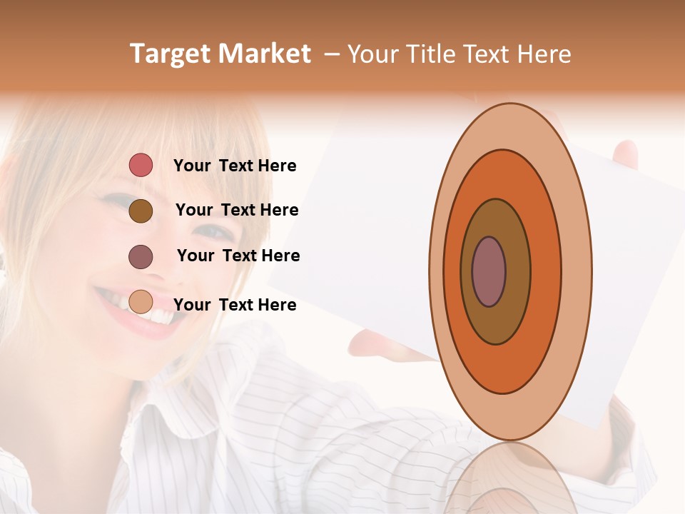 Caucasian Display Pretty PowerPoint Template