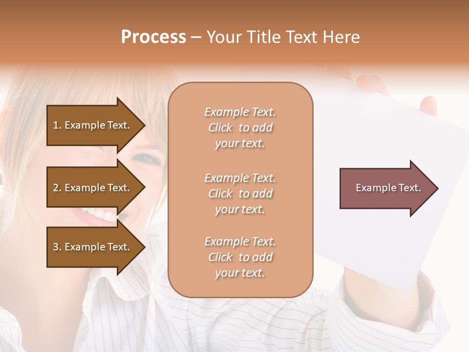 Caucasian Display Pretty PowerPoint Template