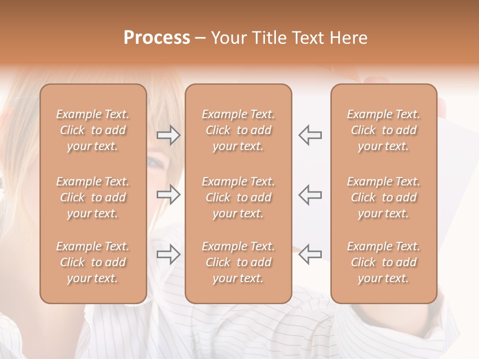 Caucasian Display Pretty PowerPoint Template