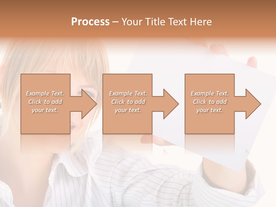 Caucasian Display Pretty PowerPoint Template