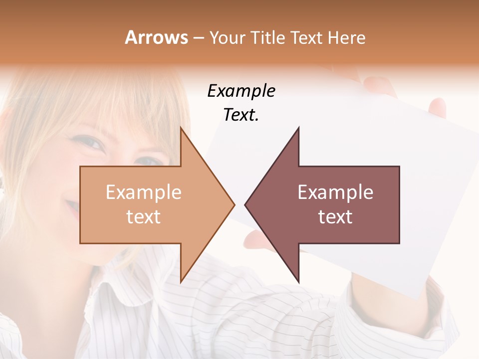 Caucasian Display Pretty PowerPoint Template