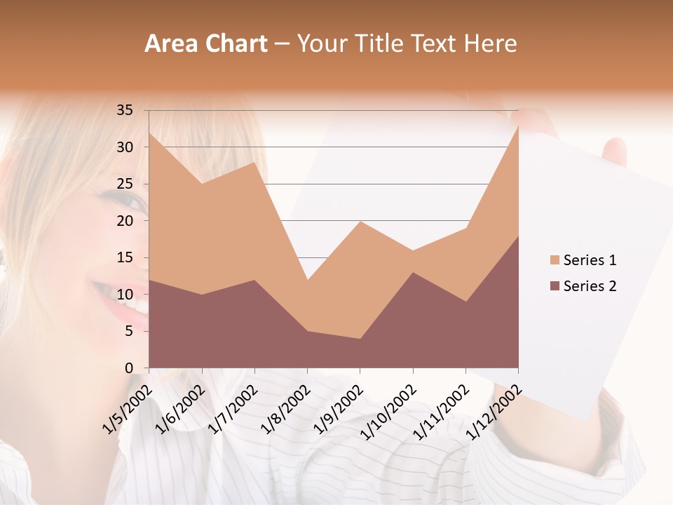 Caucasian Display Pretty PowerPoint Template