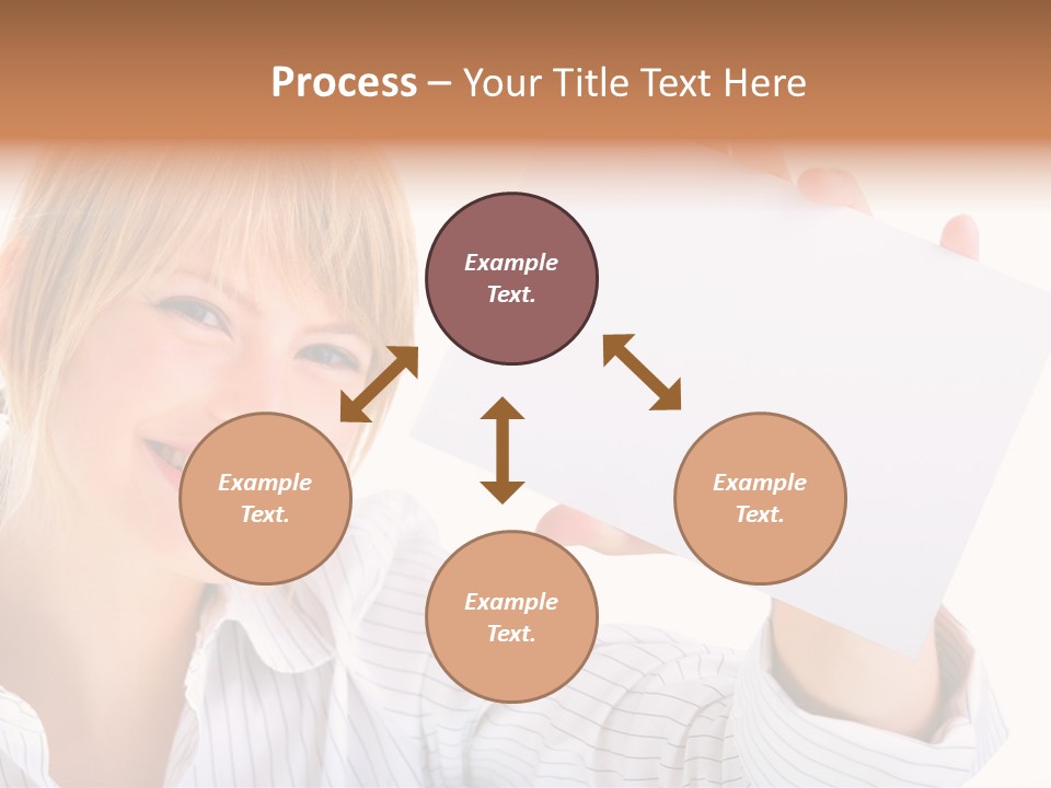 Caucasian Display Pretty PowerPoint Template