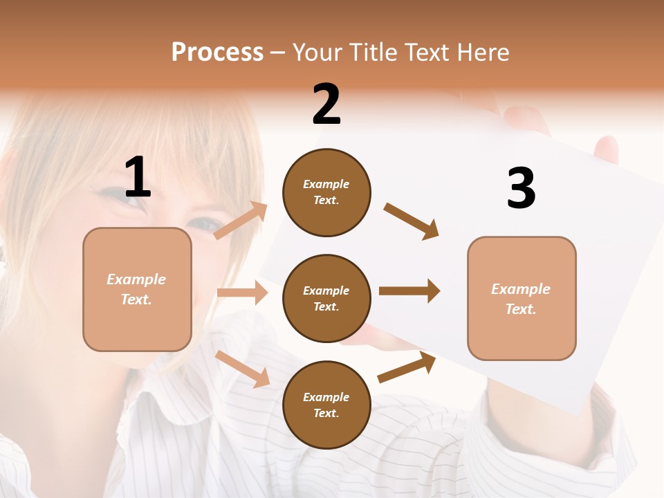 Caucasian Display Pretty PowerPoint Template