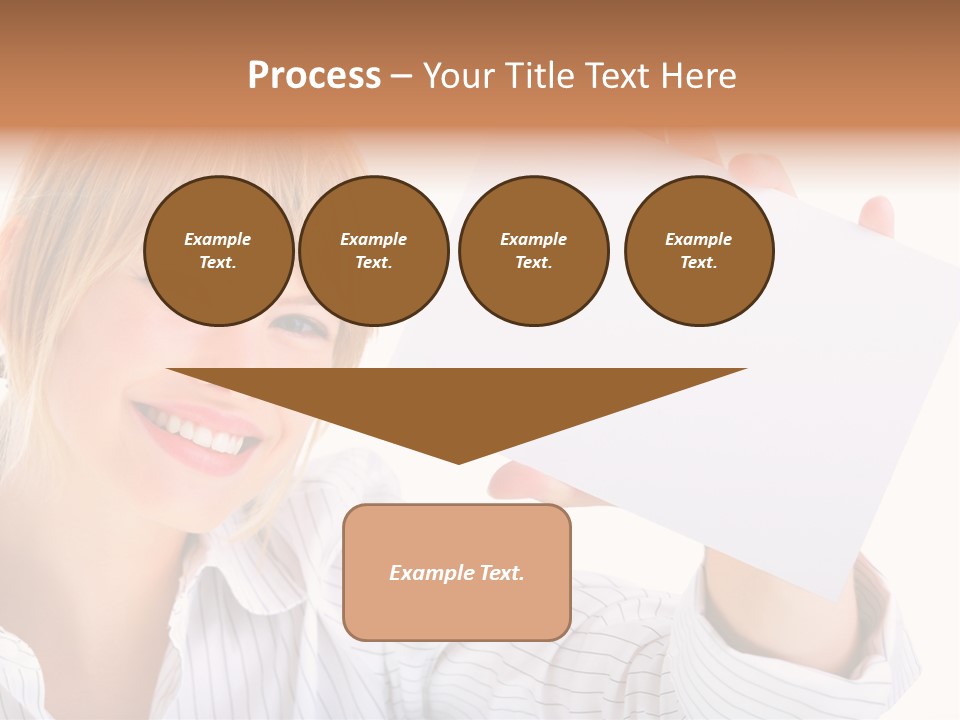 Caucasian Display Pretty PowerPoint Template