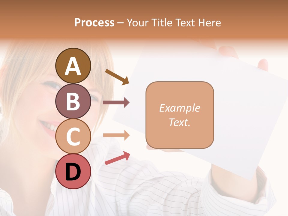 Caucasian Display Pretty PowerPoint Template