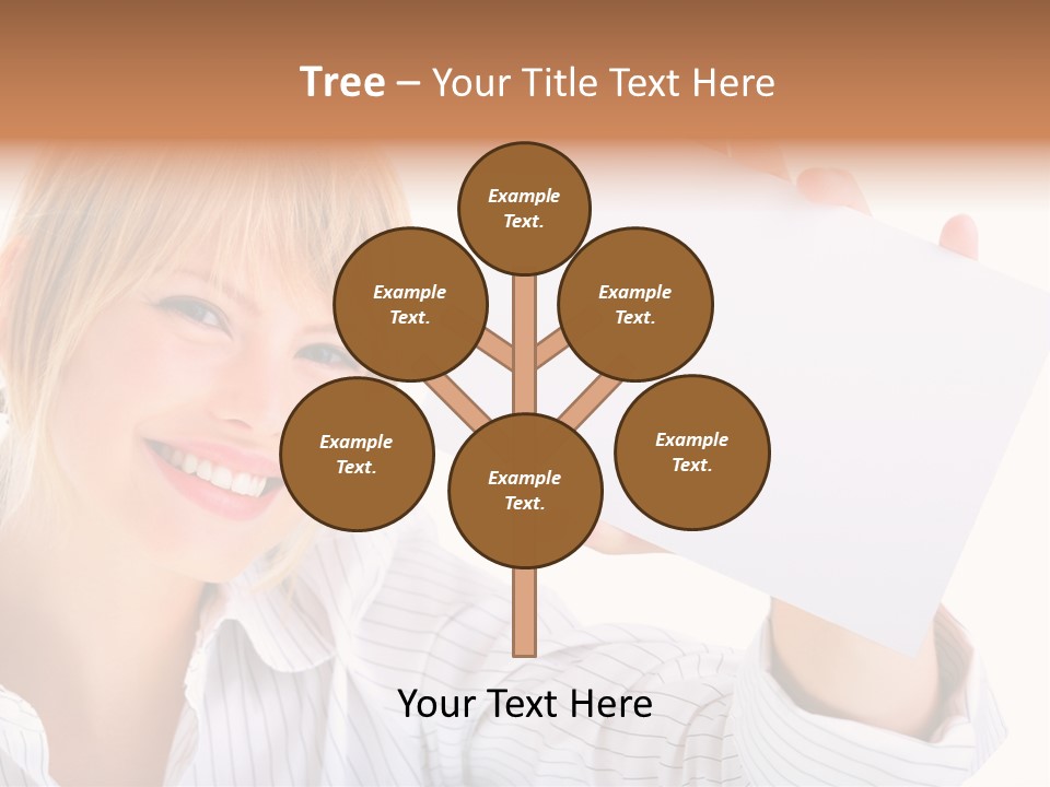 Caucasian Display Pretty PowerPoint Template