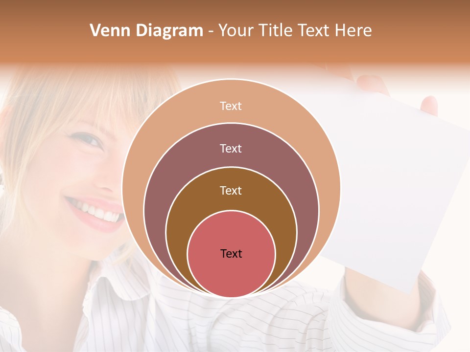 Caucasian Display Pretty PowerPoint Template