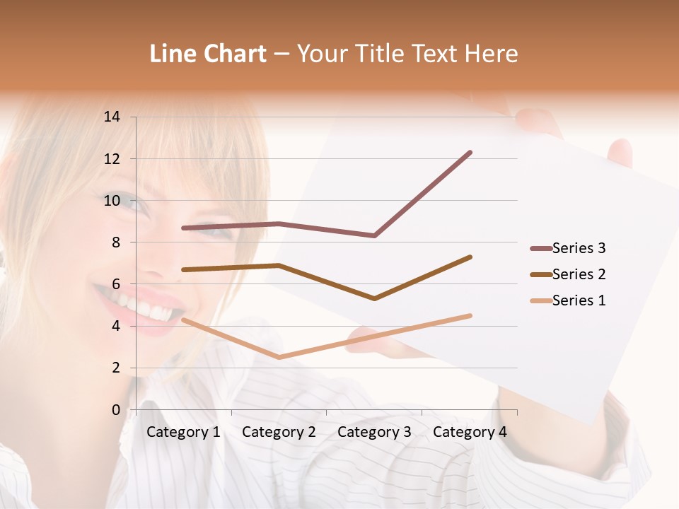 Caucasian Display Pretty PowerPoint Template