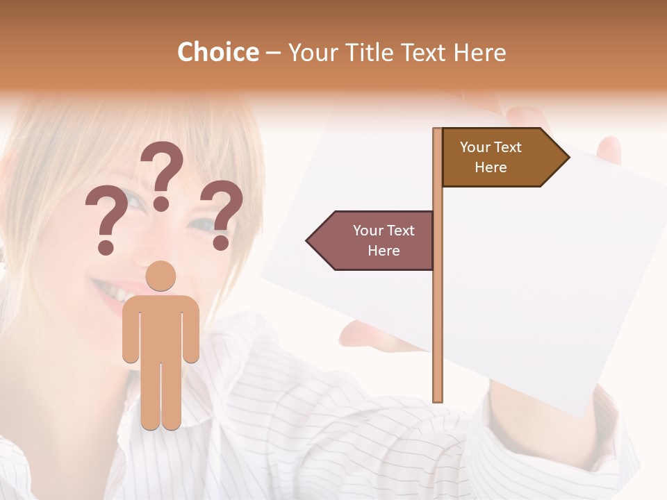Caucasian Display Pretty PowerPoint Template