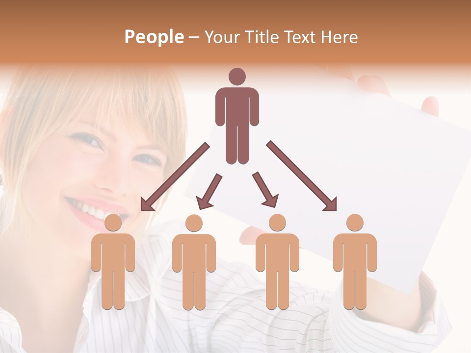 Caucasian Display Pretty PowerPoint Template