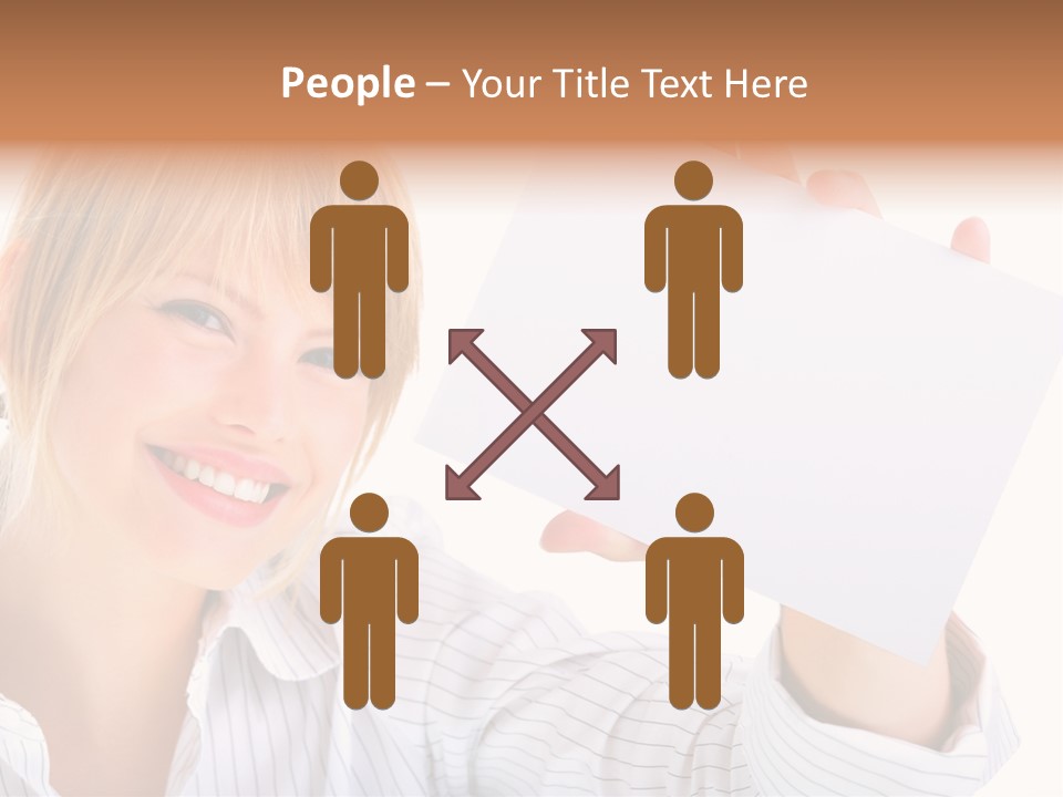 Caucasian Display Pretty PowerPoint Template