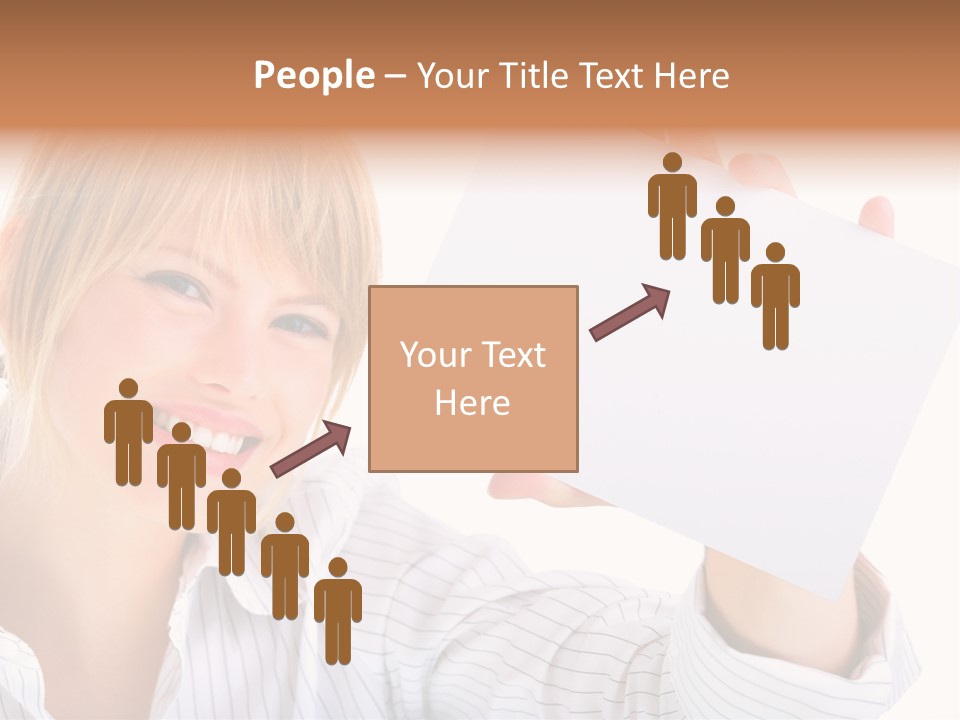 Caucasian Display Pretty PowerPoint Template