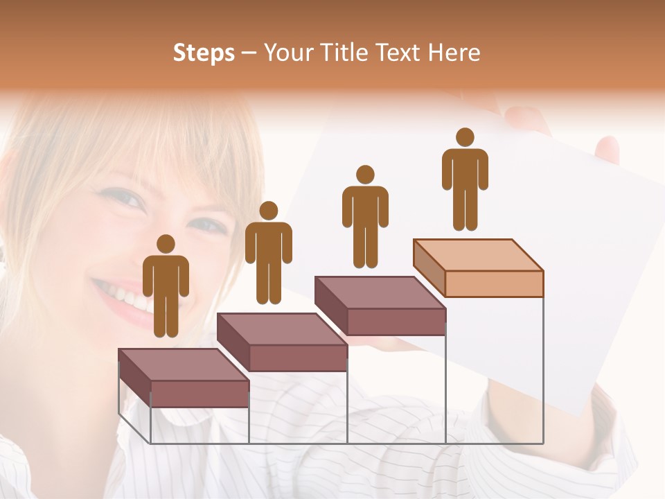 Caucasian Display Pretty PowerPoint Template
