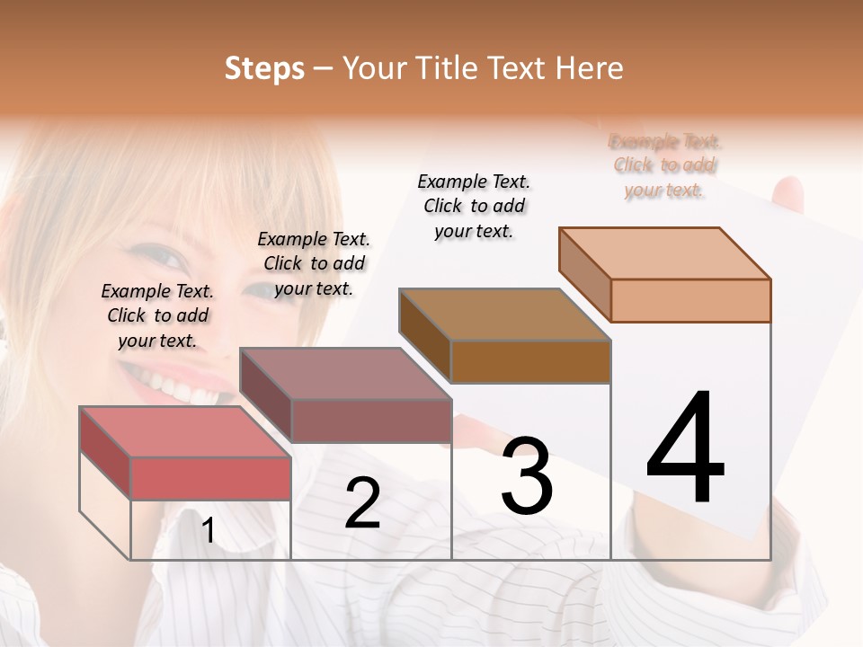 Caucasian Display Pretty PowerPoint Template