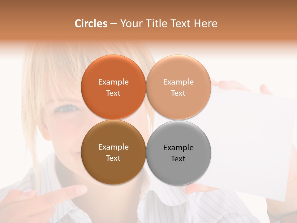 Hand White Holding PowerPoint Template