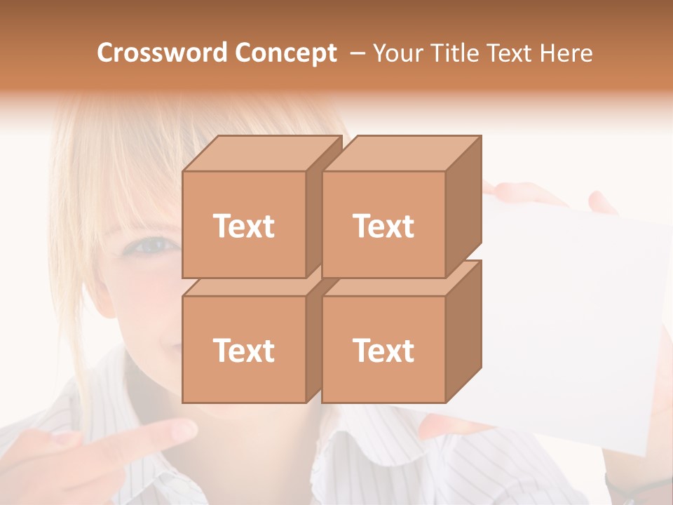 Hand White Holding PowerPoint Template