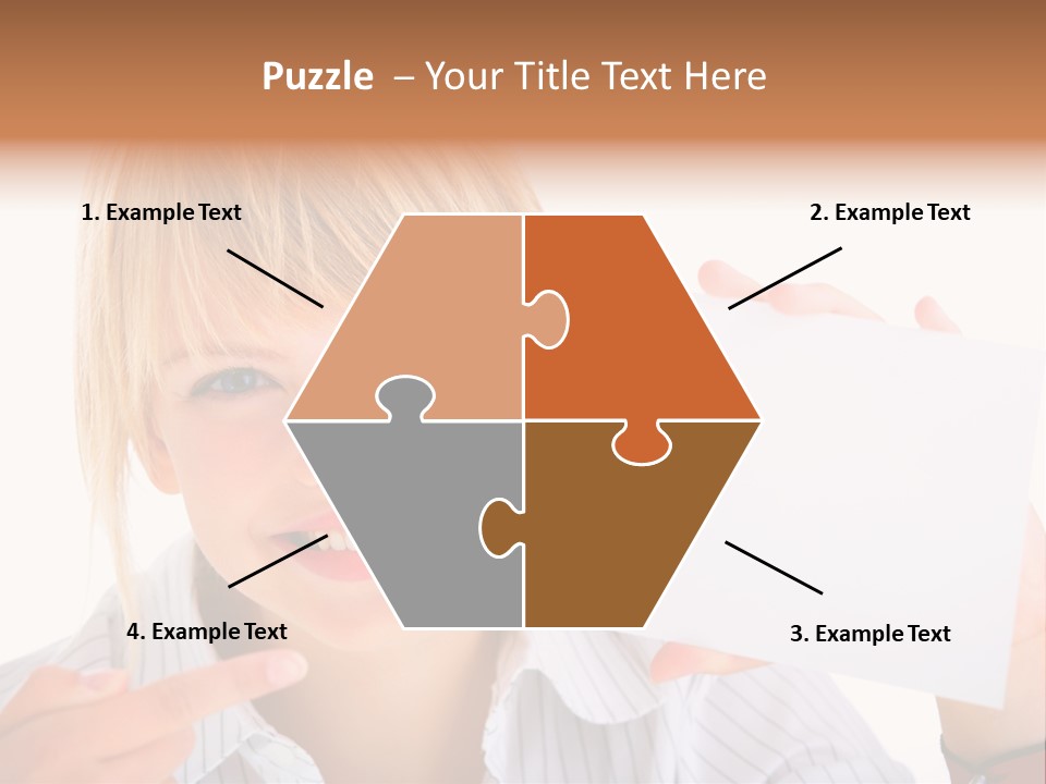 Hand White Holding PowerPoint Template