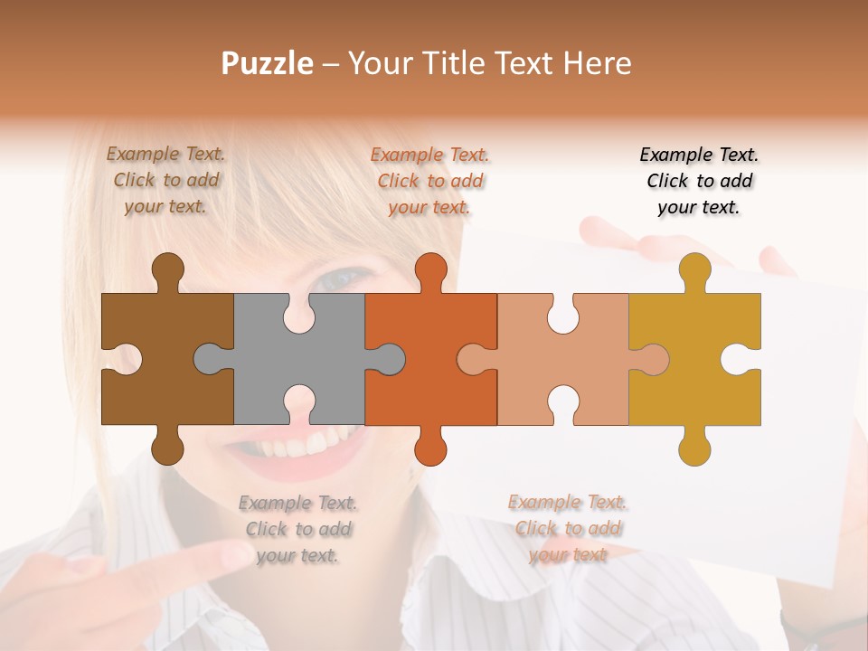 Hand White Holding PowerPoint Template