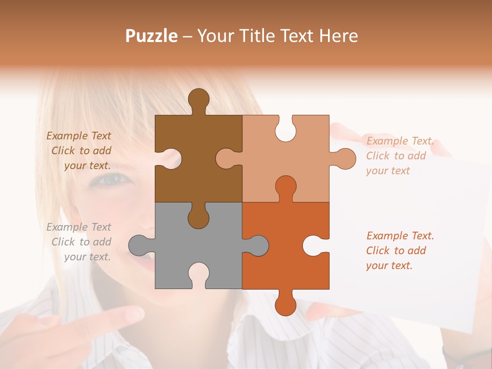 Hand White Holding PowerPoint Template