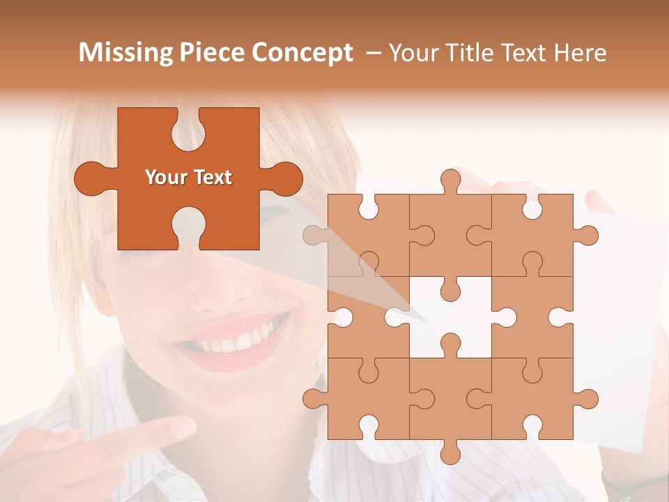 Hand White Holding PowerPoint Template