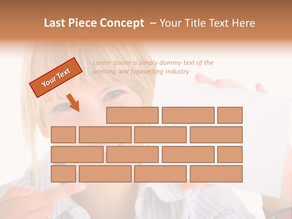 Hand White Holding PowerPoint Template