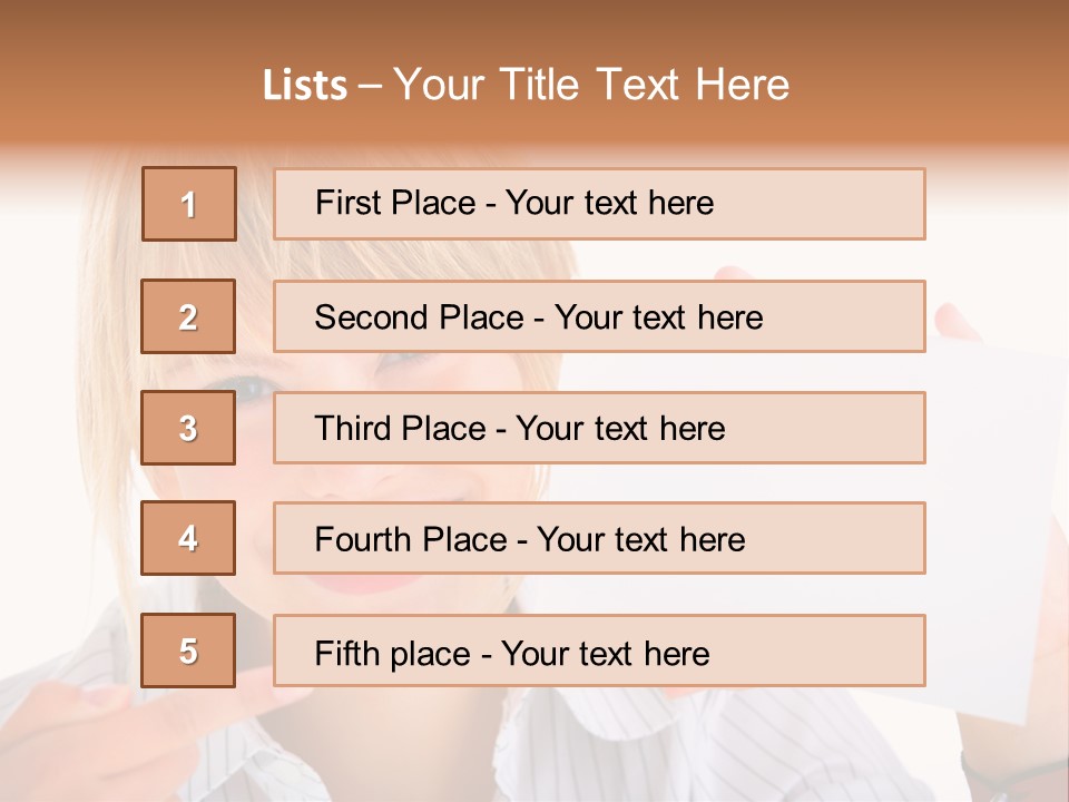 Hand White Holding PowerPoint Template