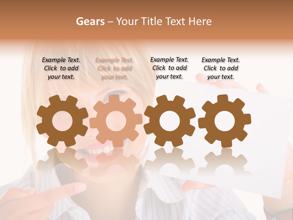 Hand White Holding PowerPoint Template