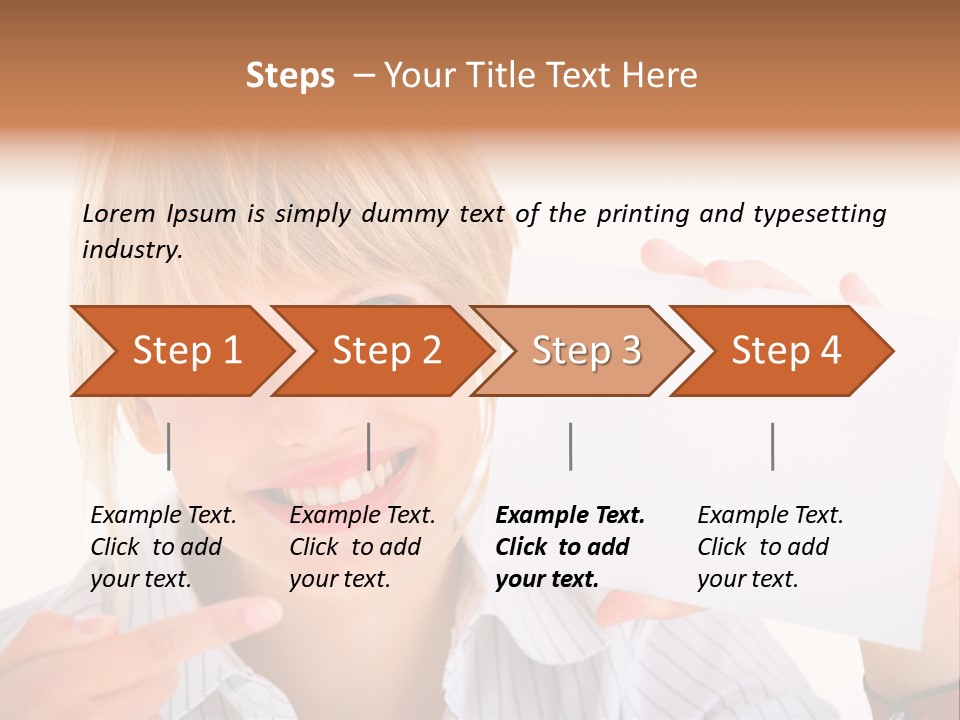 Hand White Holding PowerPoint Template